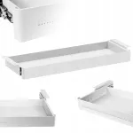 Sahtlikapp laua alla Spacetronik, metallist, valge, XL, 78x26 cm, 8 kg