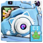 Laste digitaalkaamera Blue Kitten 4GB kaardiga