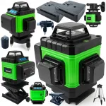 Ristlaineline 4D 360&deg; isetasanduv roheline laservaatlus kahe patareiga