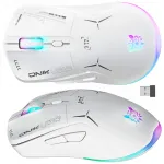 Traadita m&auml;nguhiir Onikuma CW917, 2.4G USB, RGB, valge