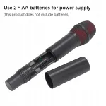 Juhtmevaba mikrofoni s&uuml;steem kahe VHF UHF E1 k&auml;eshoitava mikrofoniga
