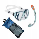 AQUASTIC Shoal sukeldumisvarustuse komplekt: mask, snorkkel ja uimed, sinised, suurus 38/42