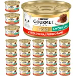 Purina GOURMET GOLD m&auml;rg kassitoit veise ja tomatitega, 24 x 85 g