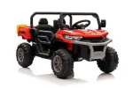 Akutoitega kallurauto 4x4, pehmed rehvid, USB, nahast iste