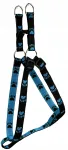 Koera rakmed STRONG STEP-IN, suurus M, mustad ja sinised k&auml;pajoontega
