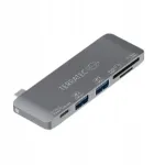 USB jagaja TerraTec Connect C7, SD, microSD, USB-C PD, 2x USB-A 3.0