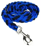 Punutud rihm, 240 cm x 25 mm, sinine-must