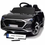 Laste elektriauto AUDI SQ8, nahast iste, LED tuled, 2,4G pult