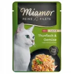 Kassitoit Miamor Feine Filets tuuni ja k&ouml;&ouml;giviljade kastmes, 100 g