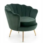 Tugitool GLAMOUR Amorinito, samet, tume roheline