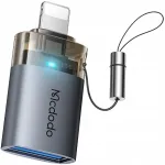 USB-A 3.0 Lightning adapter MCDODO LEDiga, 3A, OTG, sobib iPhone/iPad