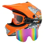 Laste kiiver kaitseprillidega, XS (51-52 cm), sobib neljarattalisele, enduurole, BMX-ile ja t&otilde;ukerattale
