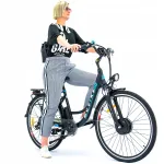 Naistele elektriline linnajalgratas MUVIKE CITY 28", 250W, 49 Nm, kuni 75 km