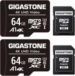 64GB Class 10 90MB/s 30MB/s 4K UHD Gigastone Micro SDXC m&auml;lukaart