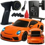 Puldiga juhitav drift-auto 1:43 LED-tuledega