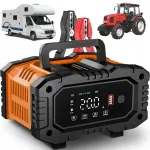 Autolaadija LCD-ekraaniga, impulssfunktsiooniga, 12V/24V, 10A