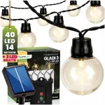 13,6 m p&auml;ikesepatareiga girliand 40x LED Garden Balls Gladi 3 IP44 r&otilde;dule ja terrassile