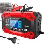Aku laadija LCD-ekraaniga, 12V, 10A, automaatne, remondifunktsiooniga