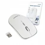 Juhtmevaba optiline hiir, 1600 DPI, USB, valge