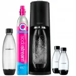 Mullitamise komplekt Sodastream Terra must, 3 pudelit (1 l + 2 x 0,5 l), CO2