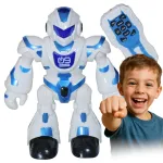 Puldiga juhitav programmeeritav robot LED ja muusikaga