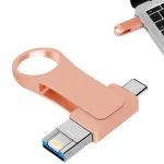 512 GB 4-in-1 USB m&auml;lupulk roosa &ndash; USB-C, Lightning, Micro-USB, USB-A