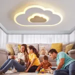 LED laelamp Cloud valge, reguleeritav, puldiga laste tuppa