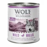 Wolf of Wilderness Wild Hills koerakonservid pardilihaga, 6 x 800 g