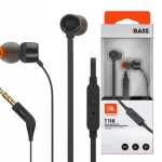 K&otilde;rvaklapid mikrofoniga JBL T110, mustad, juhtmega