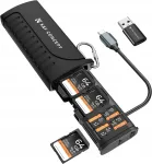 SD TF Nano SIM kaardilugeja 2in1 USB-C kompaktne