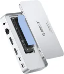 11in1 dokijaam USB-C-ga, 8TB M.2 NVMe/SATA, 100W PD, Ethernetiga