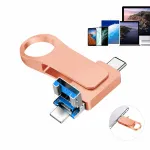 USB m&auml;lupulk 512GB, USB-C, USB-A, Lightning, 4-&uuml;hes, keeratav korpus