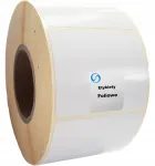 Valged veekindlad fooliumkleebised 100x80 mm, 500 tk