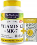 Toidulisand Healthy Origins Vitamiin K2 MK7 koos natto, 100 mcg, 180 kapslit