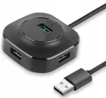 USB jagaja, 4&times; USB 3.0 pesa, 1 m