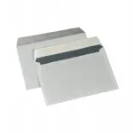 Valged C6 &uuml;mbrikud lindiga, 50 tk, 114x162 mm