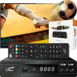 DVB-T2 ja DVB-C TV dekooder H.265 HEVC Full HD USB HDMI kaugjuhtimispuldiga