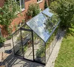 Kasvuhoone ACM GREENHOUSE QUBE 610, 1,89 x 3,13 m, must karastatud alumiinium, klaas