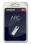 USB m&auml;lupulk Integral ARC 64GB, USB 2.0, metallist, h&otilde;bedane