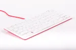 Raspberry Pi klaviatuur, valge ja punane