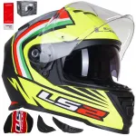 Motorratturi kiiver LS2 FF800 Storm Nepa Replica, kollane/sinine, XXL