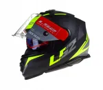 Mootorratturi kiiver LS2 FF800 Storm II Nerve, p&auml;ikesesirmi ja Pinlockiga