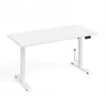 Reguleeritav kirjutuslaud BIMOTION 1S, 140x70x3,2 cm, valge, k&otilde;rgus 73&ndash;120 cm