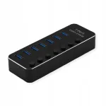 USB-jaotur ROLINE 3.2 Gen 1, 7-pesaline, 5 Gbit/s
