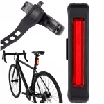 Jalgratta tagumine LED tuli, USB laetav, kinnitatav sadula alla