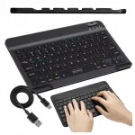 Traadita mini Bluetooth klaviatuur arvutitele, tahvelarvutitele ja nutiteleritele