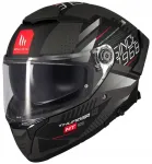 Mootorratturi kiiver MT Thunder 4 SV Luminence D1, must/hall, t&auml;iskiiver
