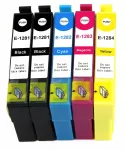 Epson T1281 tindikassetid, 5 tk, sobivad S22, SX125, SX130, SX230, SX235W, SX425W, SX430 printeritele