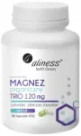 Toidulisand Aliness ORGANIC MAGNESIUM TRIO + B6 tauraat, malaat, tsitraat, 100 kapslit