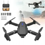 Kokkupandav RC droon 2.4GHz WiFi FPV kahe kaameraga, 3 akuga